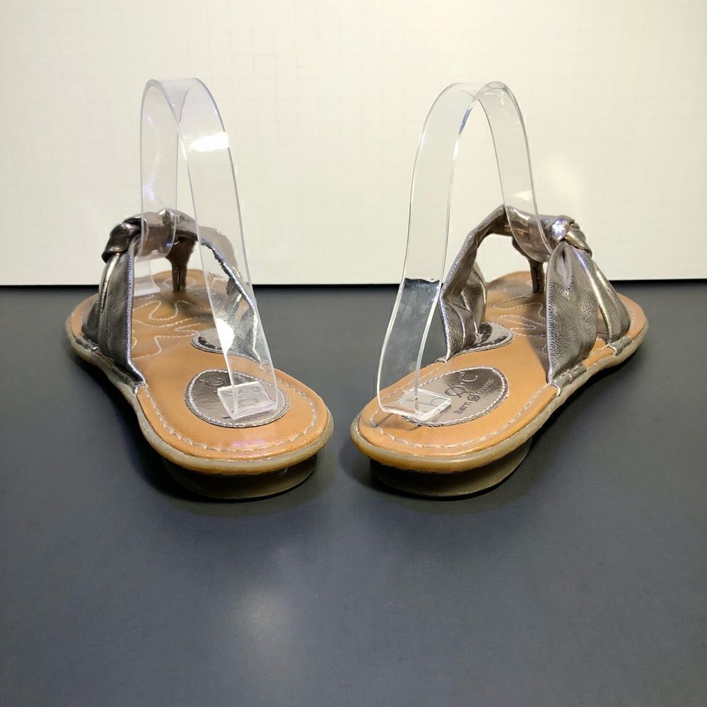 Womens BOC Born Concept Metallic Silver Slip On Sandals / Size 9 - Picture 5 of 9